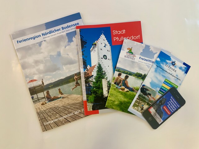 Prospekte Urlaubsplaner 2021/2022, Imagebroschüre, Freizeittipps 2021, Seepark Linzgau, Audioguide